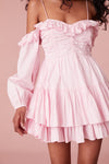 Zennia Off the Shoulder Cotton Mini Dress-Dresses-LoveShackFancy-Max & Riley
