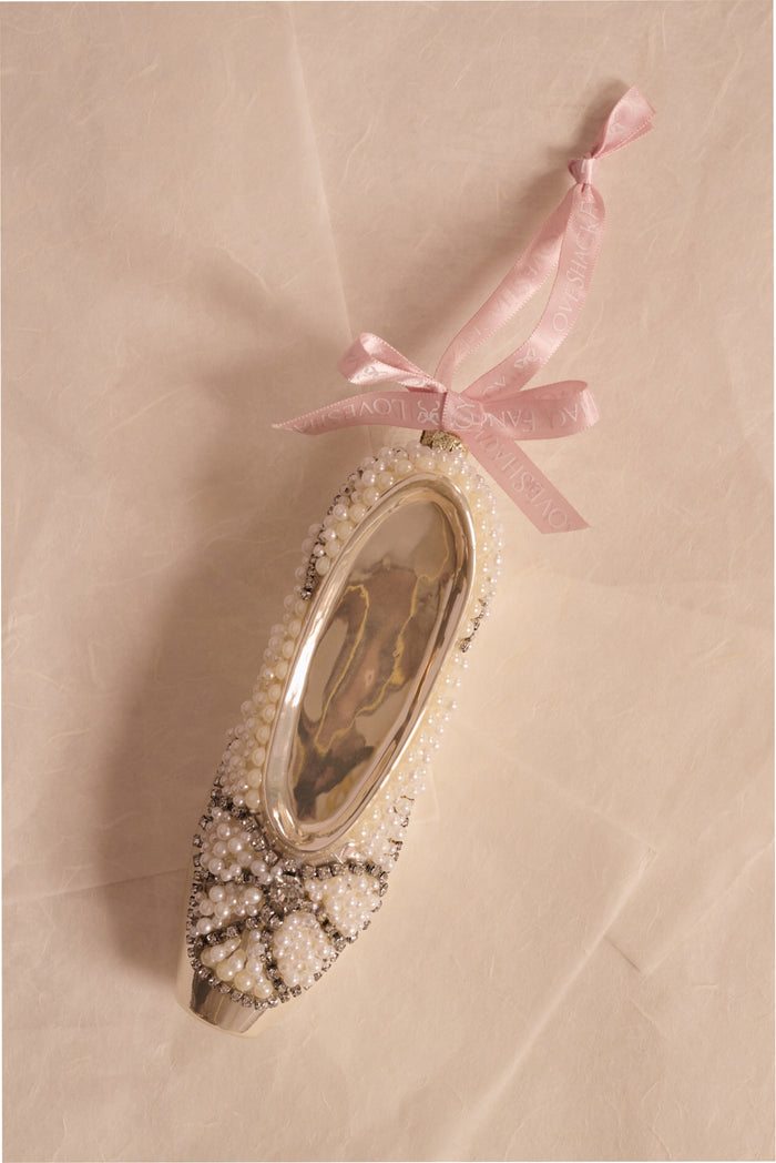 Ballet Slipper Ornament-Home & Gifts-LoveShackFancy-Max & Riley
