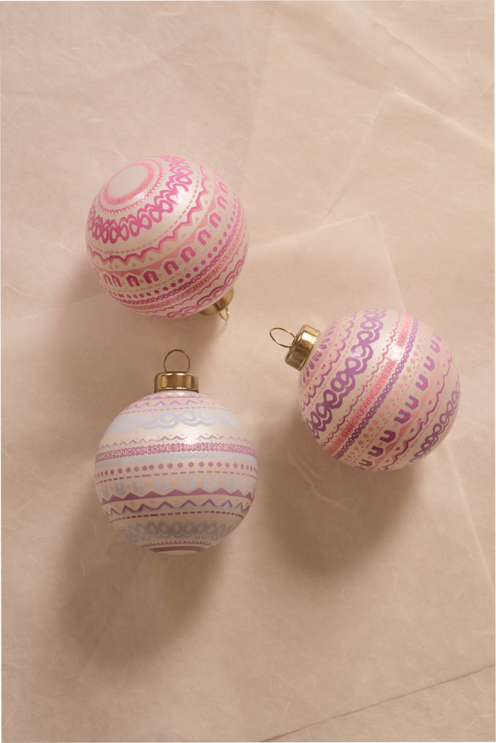 Mini Holiday Printed Ornament Set of 3-Home & Gifts-LoveShackFancy-Max & Riley