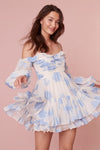 Zennia Off-Shoulder Silk Mini Dress-Dresses-LoveShackFancy-Max & Riley