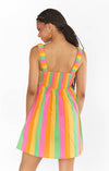 Fling Mini Dress- Neon Stripe-Dresses-Show Me Your Mumu-Max & Riley