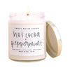 Hot Cocoa + Peppermint Soy Candle | Clear Jar Candle-Candle-Sweet Water Decor-Max & Riley