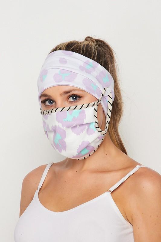 Mask Kits-Accessories-Max & Riley-Cheetah Lilac Mask-Max & Riley