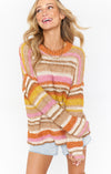 Sue Cuffed Sweater- Fall Stripe Knit-Sweaters-Show Me Your Mumu-Max & Riley
