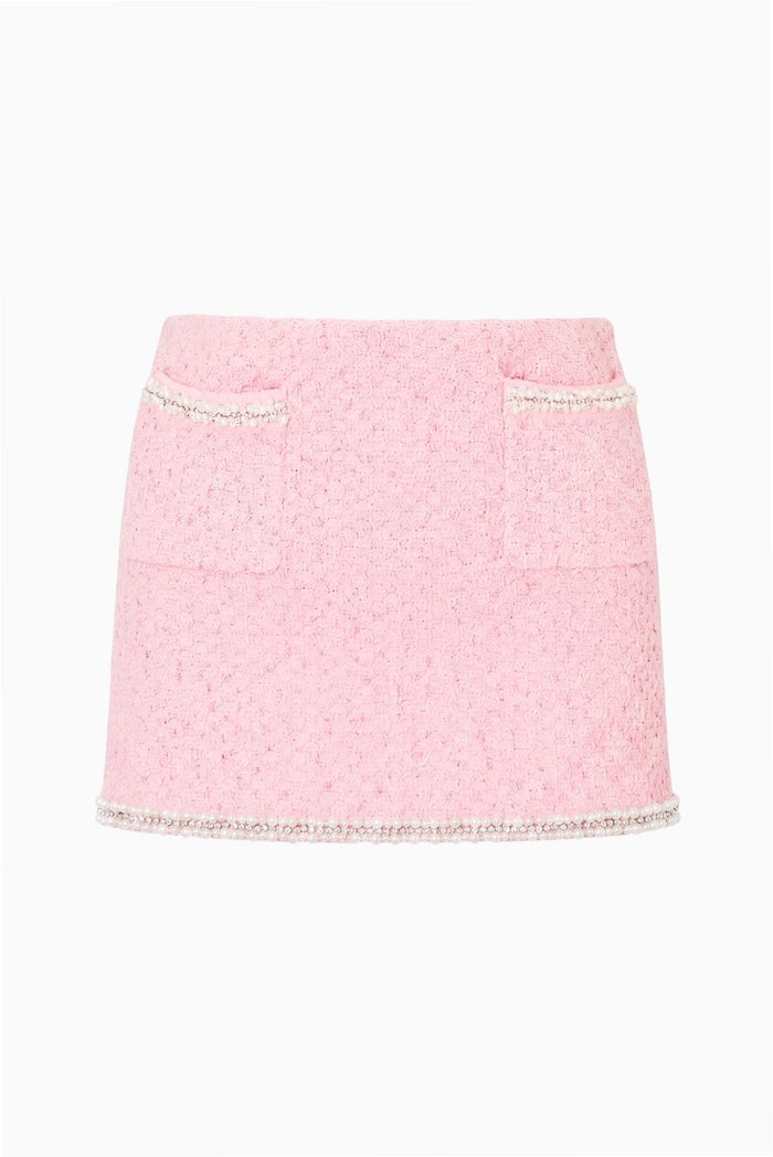 Amorette Knit Tweed Skirt-Bottoms-LoveShackFancy-Max & Riley