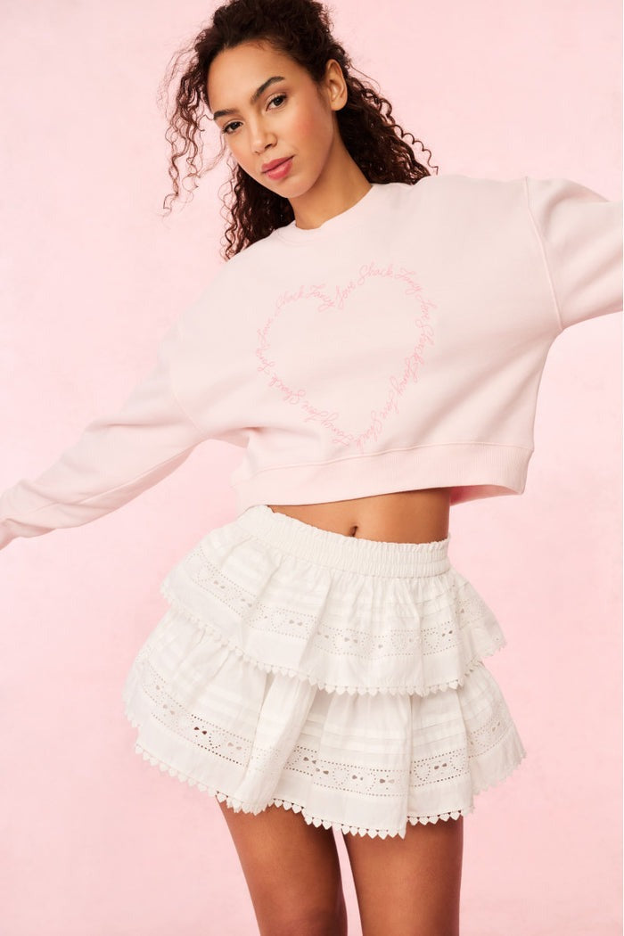 Aneria Loveshackfancy Heart Pullover-Sweatshirt-LoveShackFancy-Max & Riley