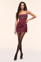 Casslouie Rhinestone Satin Mini Dress-Dresses-LoveShackFancy-Max & Riley