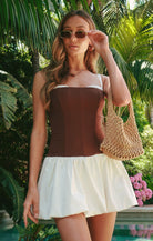 Tiffany Skort Dress- Chocolate-Dresses-Show Me Your Mumu-Max & Riley