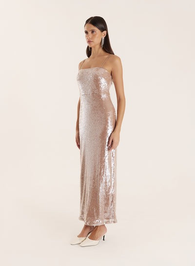 Norma Sequin Maxi Dress-Dresses-4th & Reckless-Max & Riley