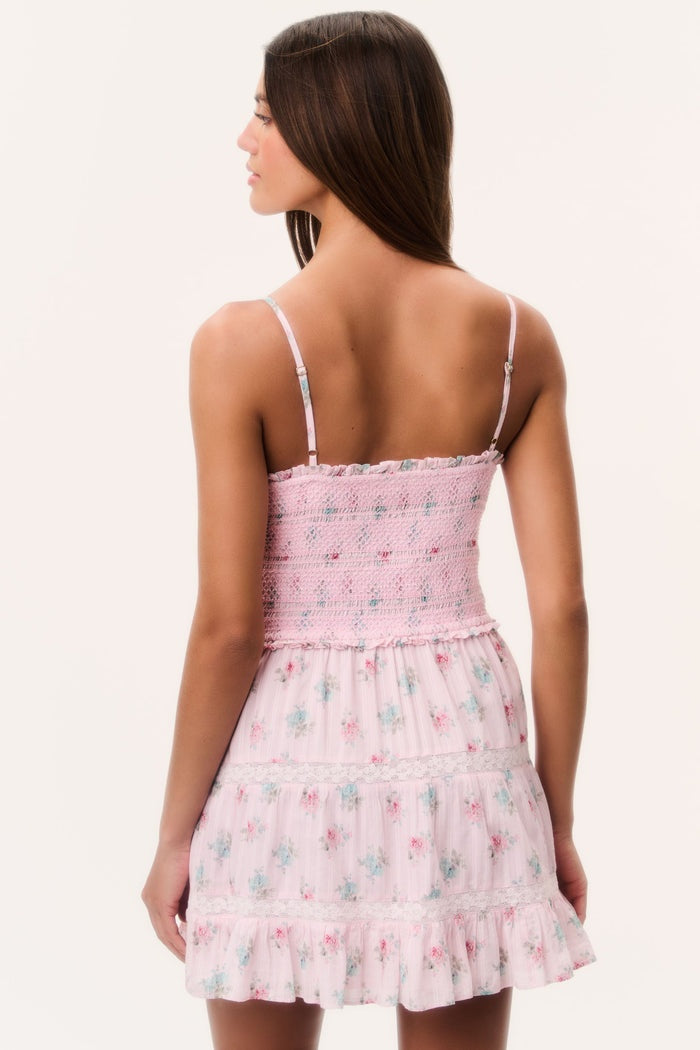 Lizzy Floral Cotton Mini Dress-Dresses-LoveShackFancy-Max & Riley