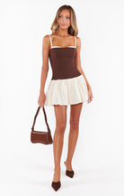 Tiffany Skort Dress- Chocolate-Dresses-Show Me Your Mumu-Max & Riley