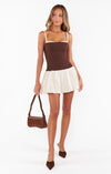 Tiffany Skort Dress- Chocolate-Dresses-Show Me Your Mumu-Max & Riley