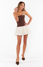 Tiffany Skort Dress- Chocolate-Dresses-Show Me Your Mumu-Max & Riley