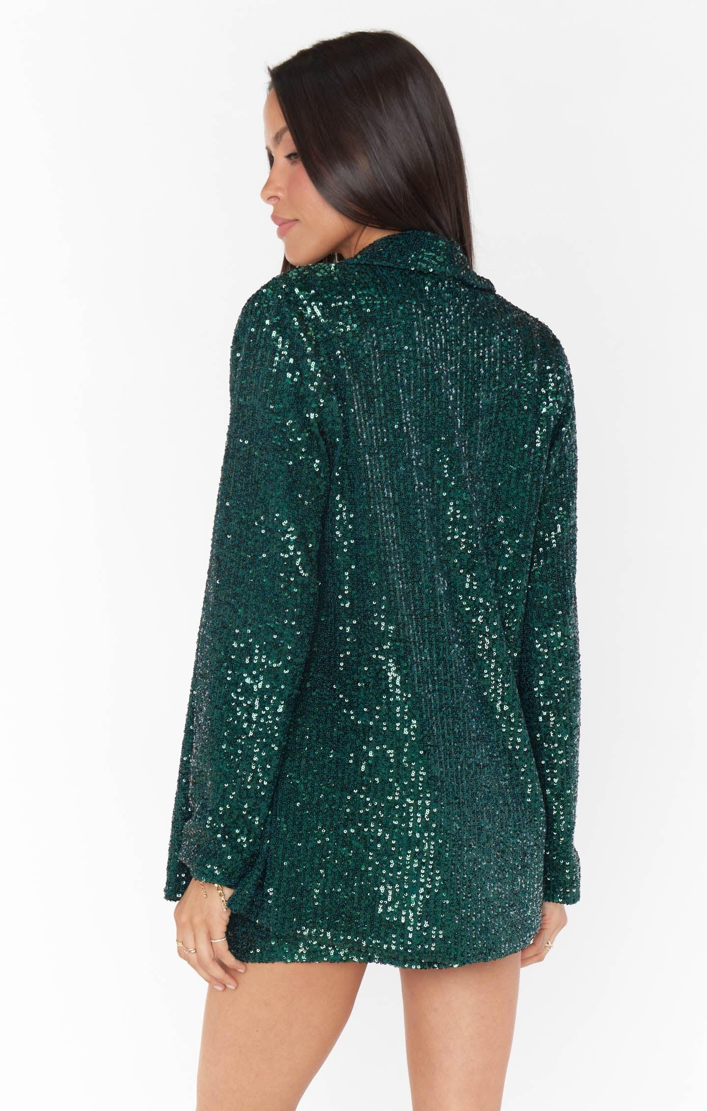 Dance Blazer- Emerald Sequins-Blazer-Show Me Your Mumu-Max & Riley