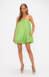 Beverly Bubble Dress- Key Lime Taffeta-Dresses-Show Me Your Mumu-Max & Riley