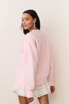 Palo Sequin Bow Fleece Pullover-Sweatshirt-LoveShackFancy-Max & Riley