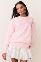 Palo Sequin Bow Fleece Pullover-Sweatshirt-LoveShackFancy-Max & Riley