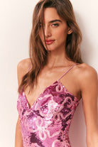 Sabeline Sequin Winding Bow Mini Dress-Dresses-LoveShackFancy-Max & Riley