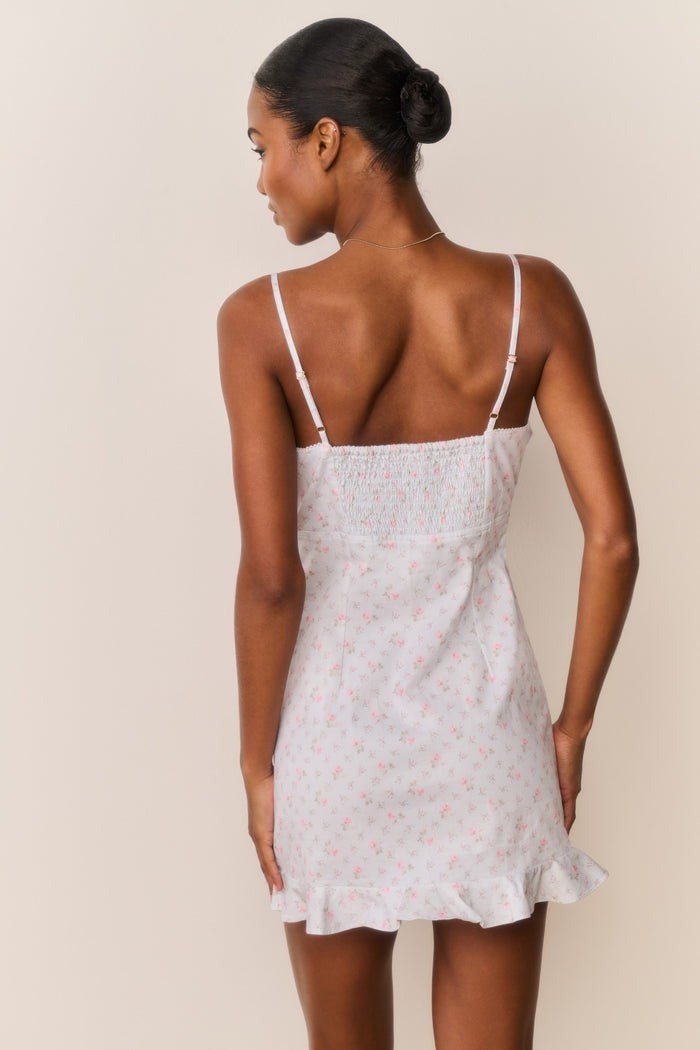 Stephania Floral Cotton Mini Dress-Dresses-LoveShackFancy-Max & Riley