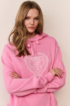 Nacova Heart Doily Fleece Hoodie-Sweatshirt-LoveShackFancy-Max & Riley