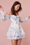 Zennia Off-Shoulder Silk Mini Dress-Dresses-LoveShackFancy-Max & Riley
