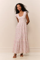 Chessie Floral Maxi Dress- Rustic Orchid-Dresses-LoveShackFancy-Max & Riley