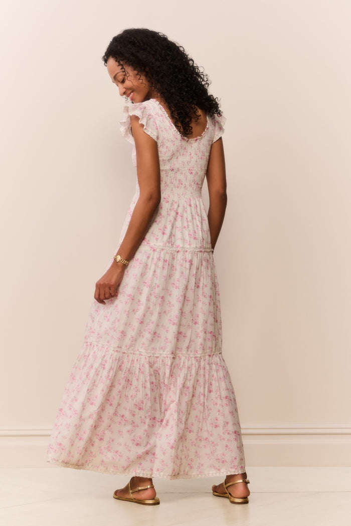 Chessie Floral Maxi Dress- Rustic Orchid-Dresses-LoveShackFancy-Max & Riley