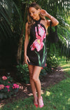 Jasmine Tie Mini Dress- Iris Satin-Dresses-Show Me Your Mumu-Max & Riley