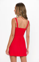 Emery Mini Dress- Sundried Tomato Linen-Dresses-Show Me Your Mumu-Max & Riley