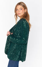 Dance Blazer- Emerald Sequins-Blazer-Show Me Your Mumu-Max & Riley