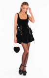 Ricci Skort Dress- Black Velvet-Dresses-Show Me Your Mumu-Max & Riley