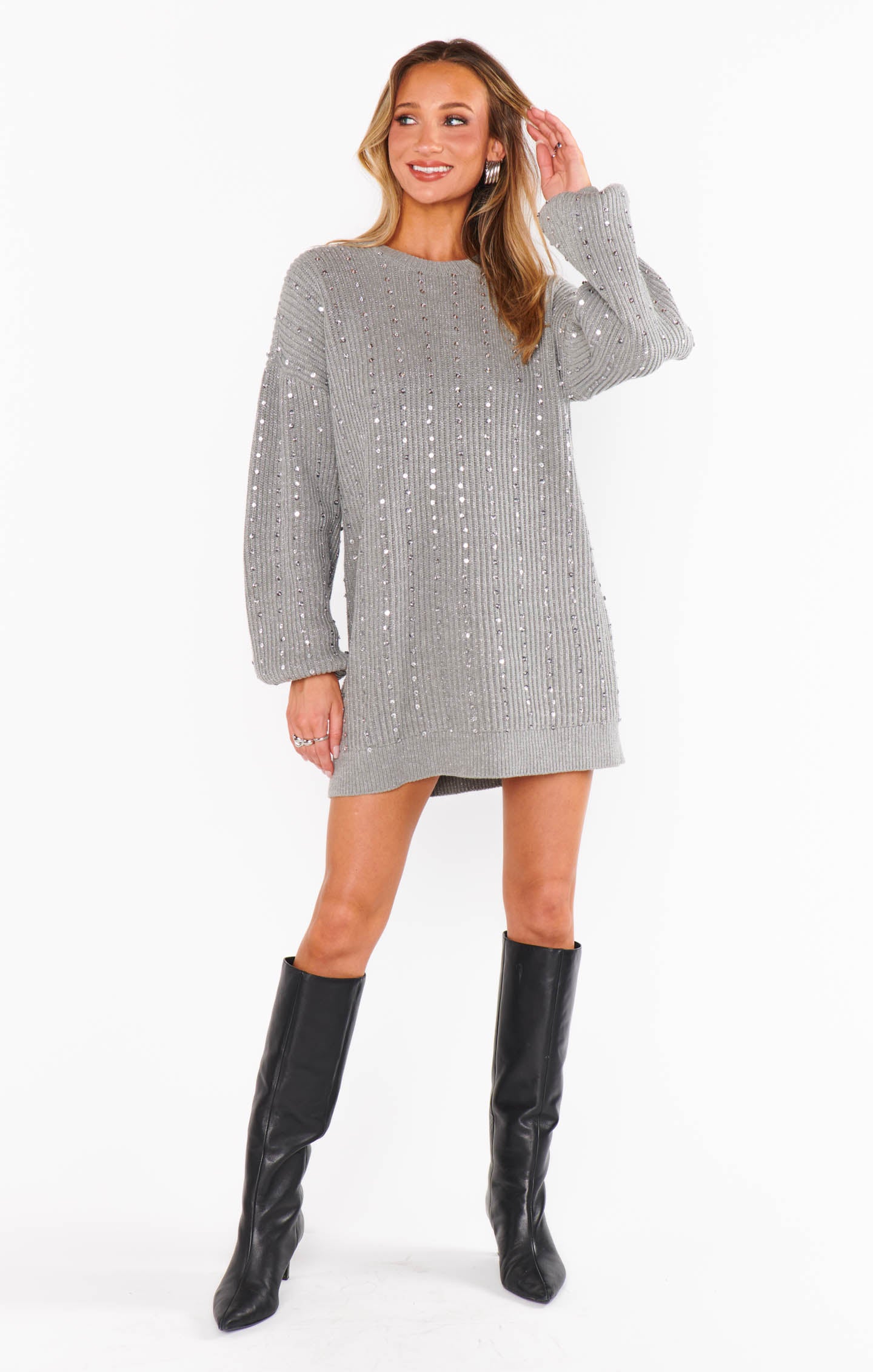 Social Sweater Dress-Dresses-Show Me Your Mumu-Max & Riley