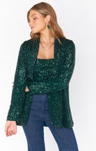 Dance Blazer- Emerald Sequins-Blazer-Show Me Your Mumu-Max & Riley