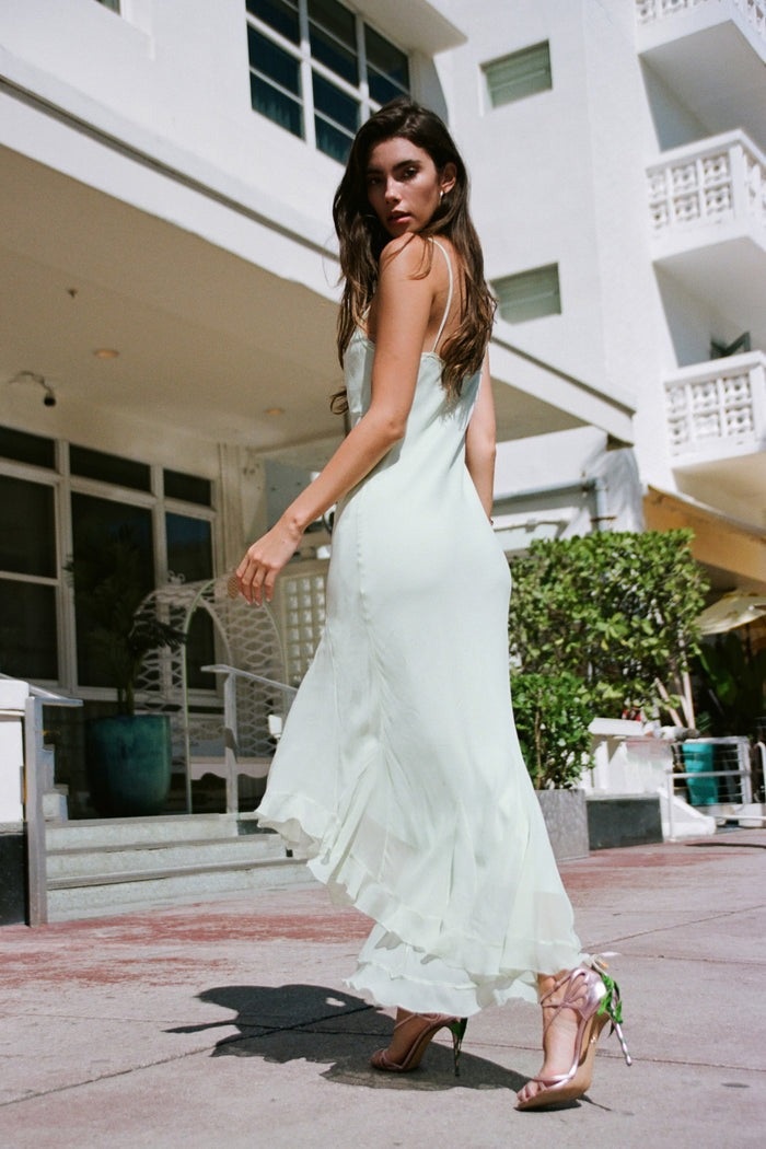 Chesley Chiffon Slip Dress-Dresses-LoveShackFancy-Max & Riley