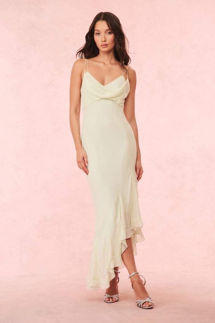 Chesley Chiffon Slip Dress-Dresses-LoveShackFancy-Max & Riley