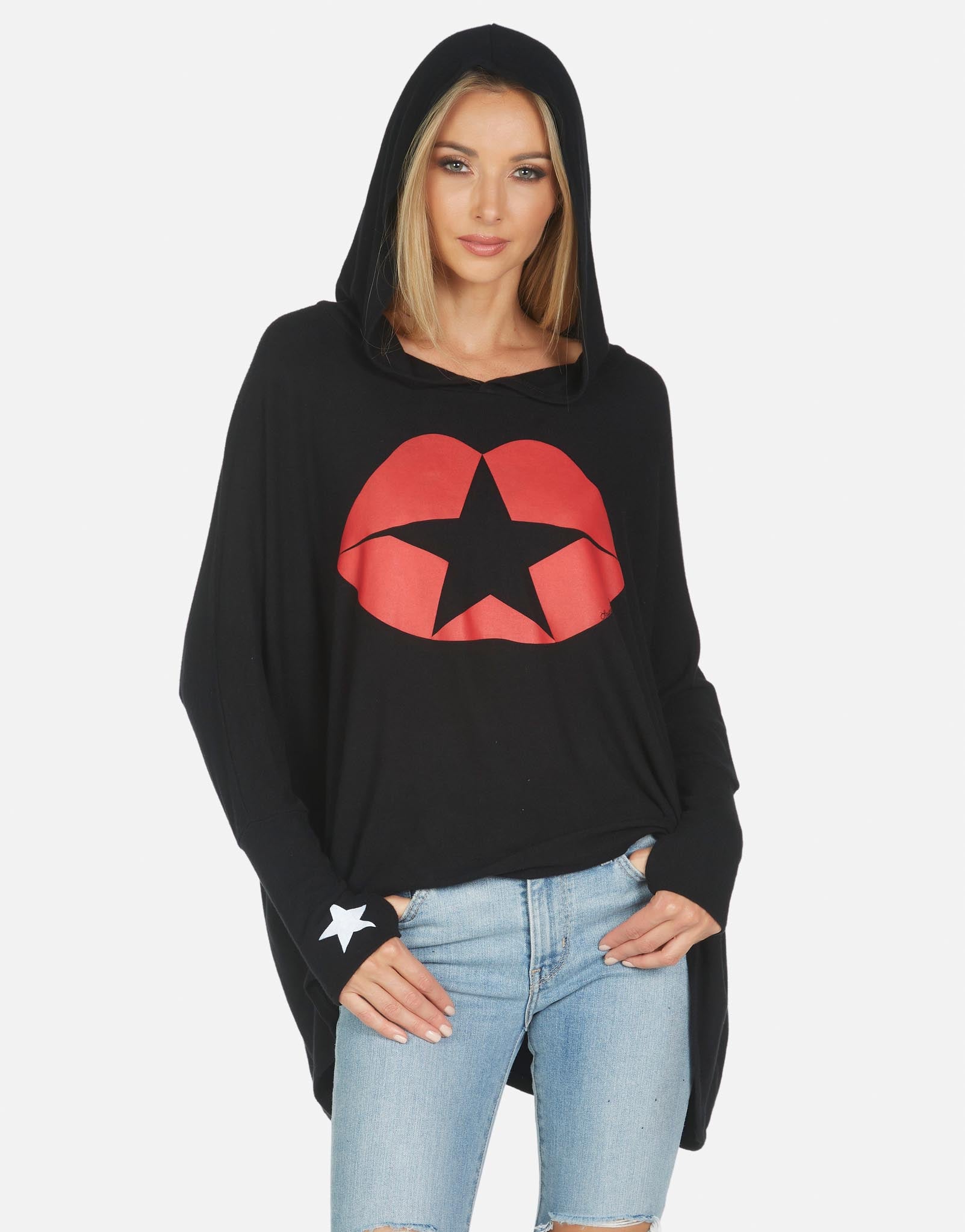 Wilma Star Kiss Sweatshirt-Tops-Lauren Moshi-Max & Riley