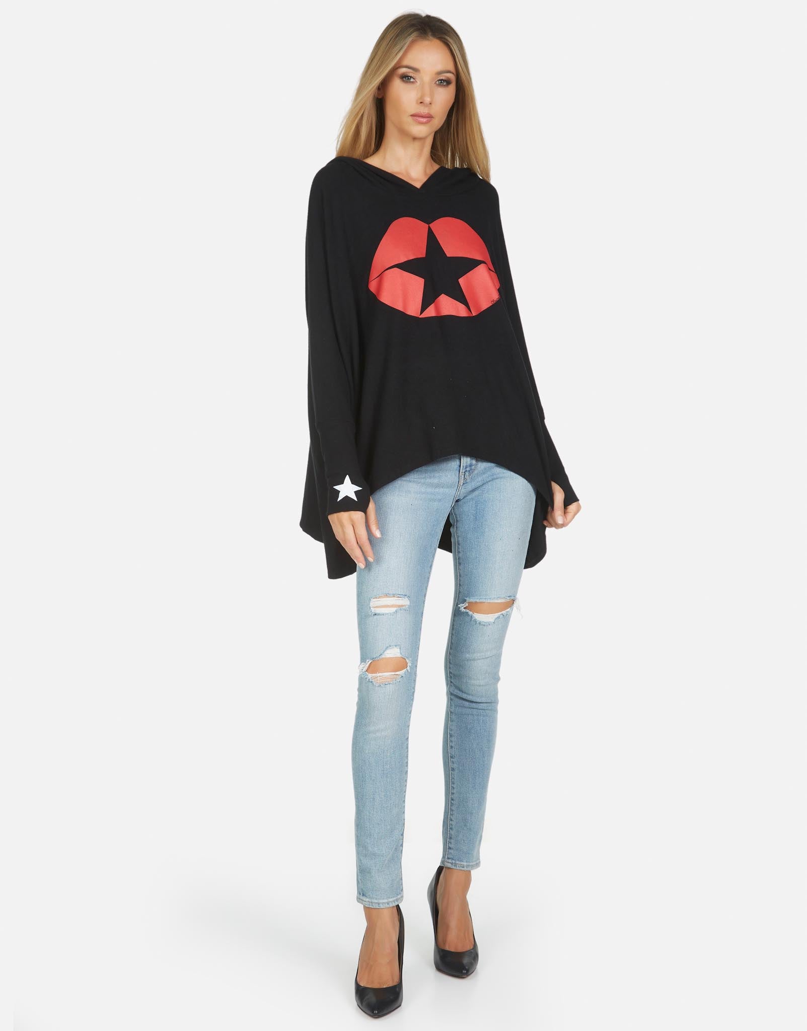 Wilma Star Kiss Sweatshirt-Tops-Lauren Moshi-Max & Riley