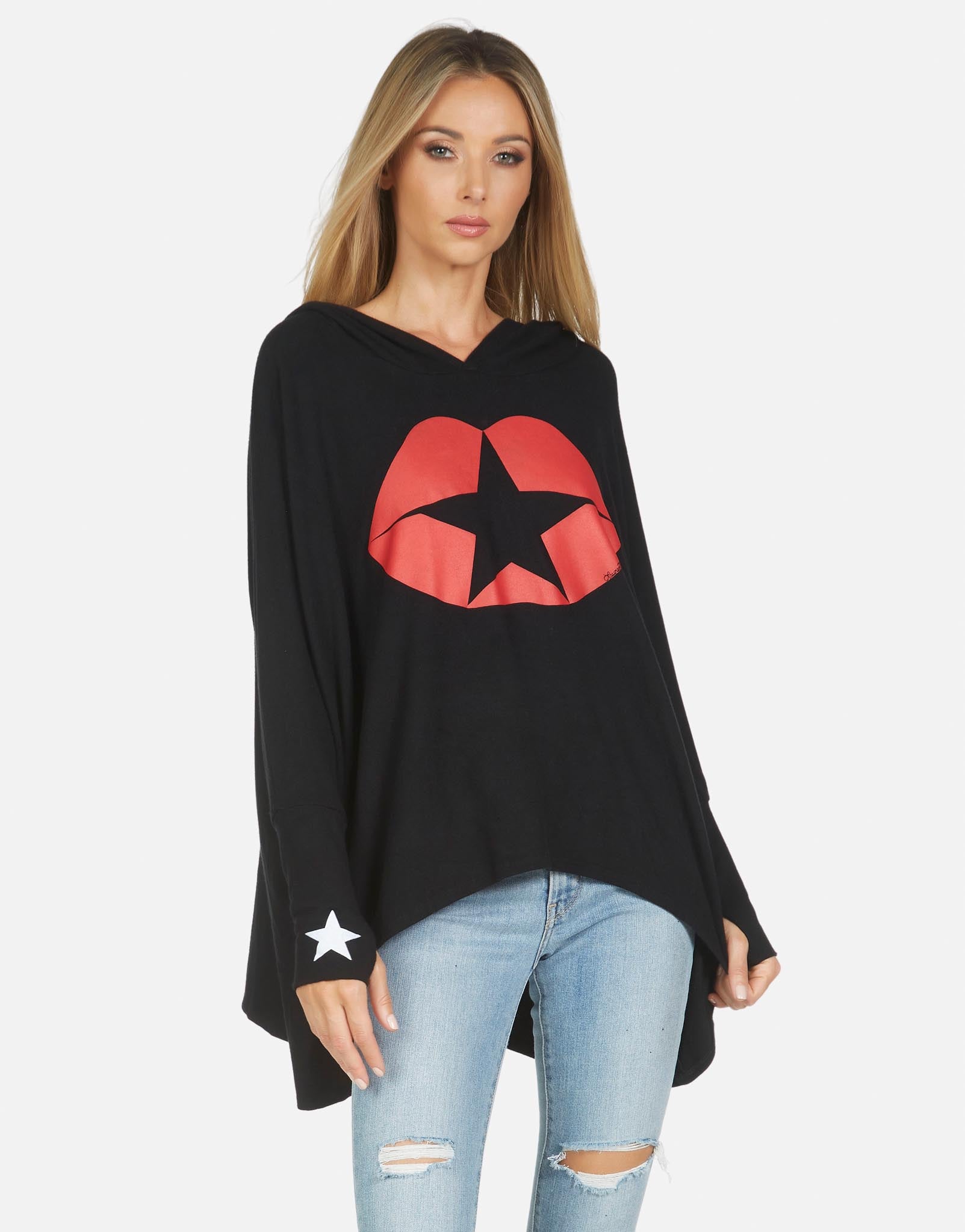 Wilma Star Kiss Sweatshirt-Tops-Lauren Moshi-Max & Riley