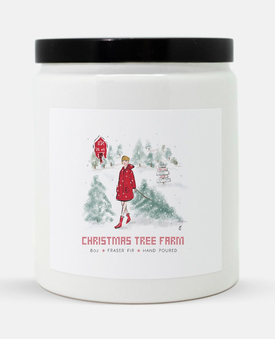 Taylor Swift Christmas Tree Farm Candle-Candle-Jennifer Vallez-Max & Riley
