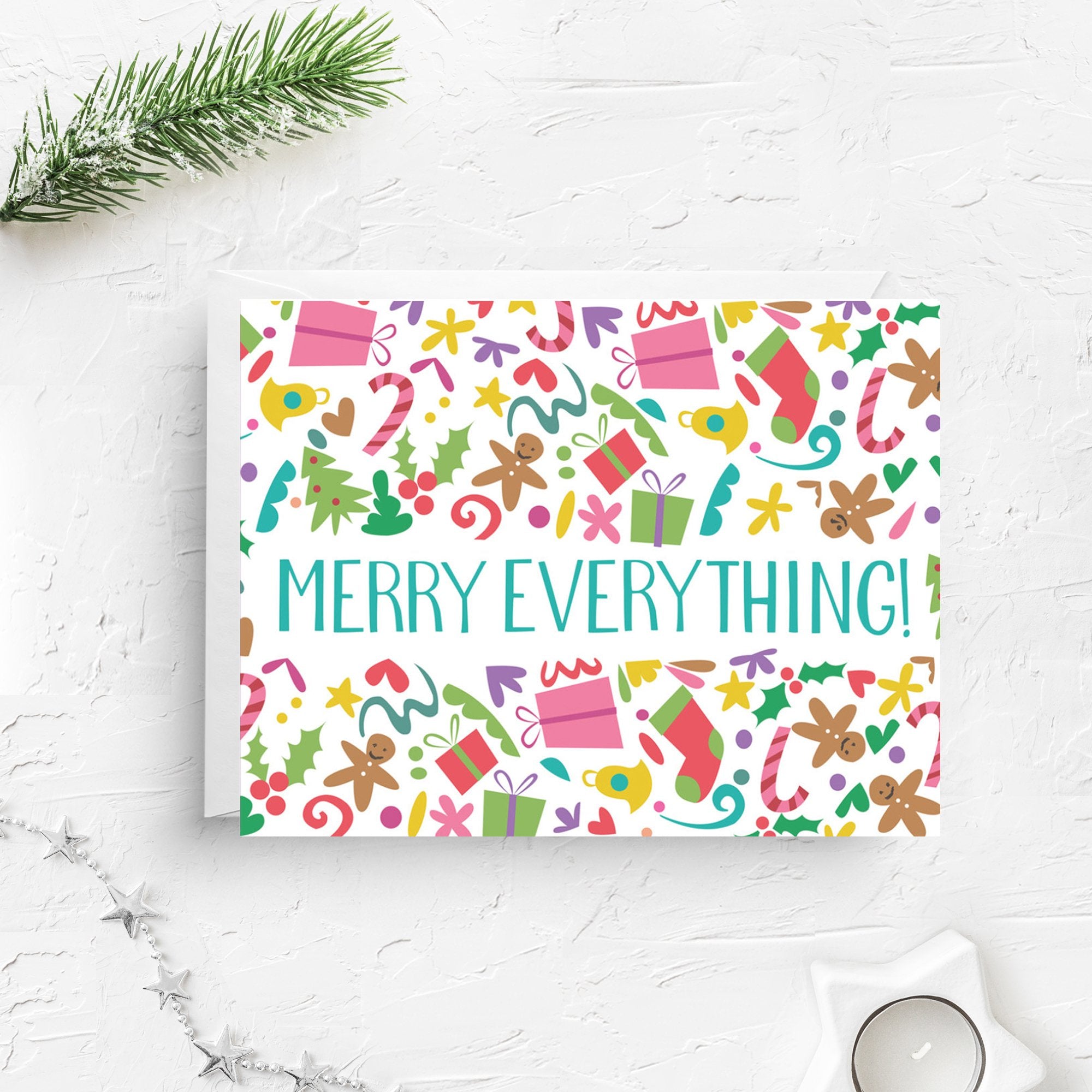 Holiday Greeting Cards-Home & Gifts-Nicole Marie Paperie-Merry Everything-Max & Riley