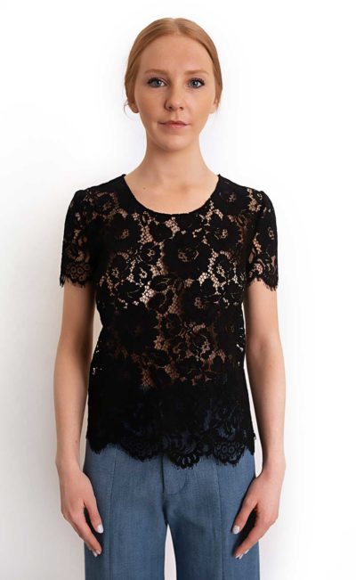 Moto Top Black-Tops-Luba by Hannah Payne-Max & Riley