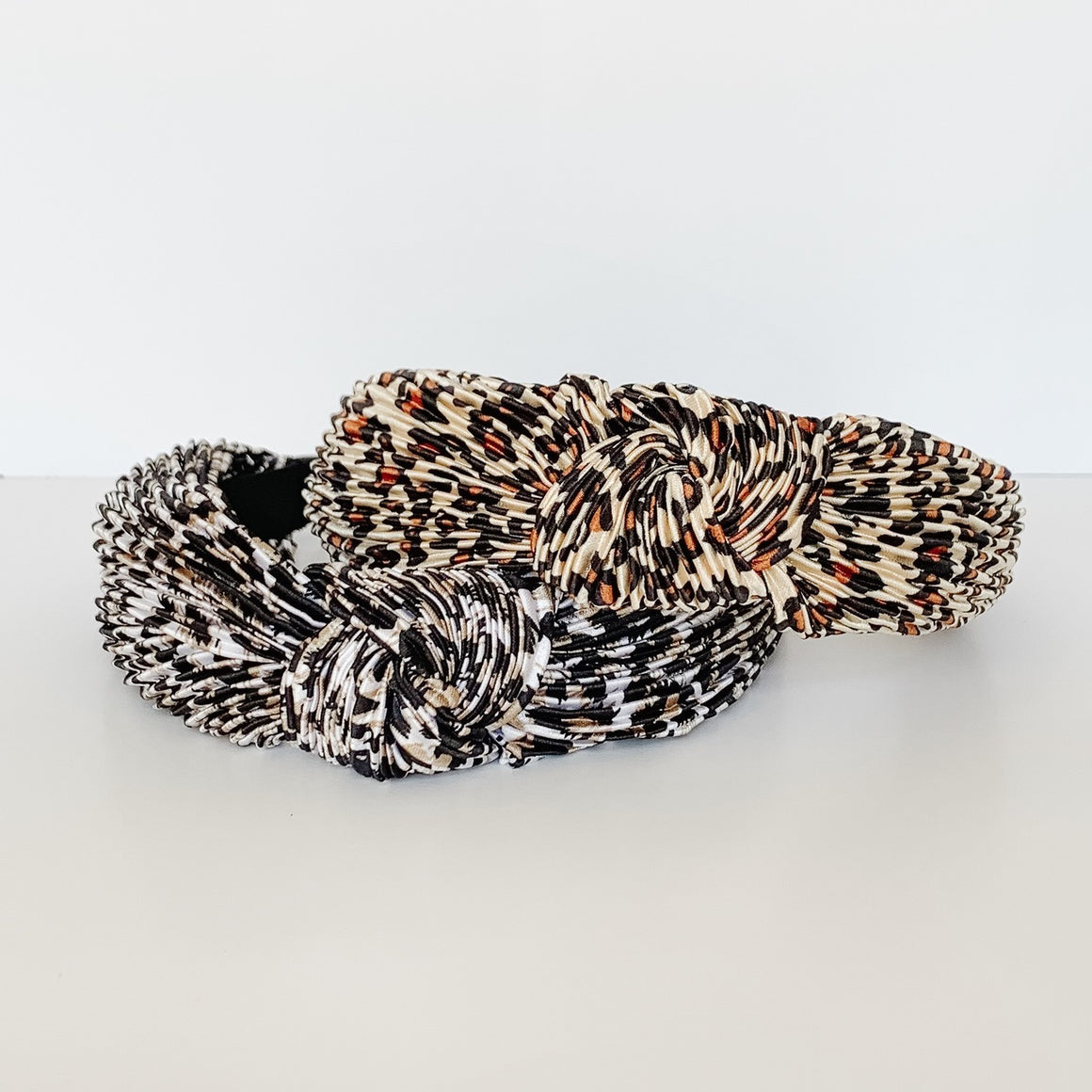 Pleated Leopard Print Headband-Accessories-Max & Riley-Max & Riley
