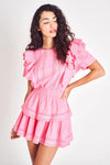 Natasha Dress- Vivid Pink-Dresses-LoveShackFancy-Max & Riley