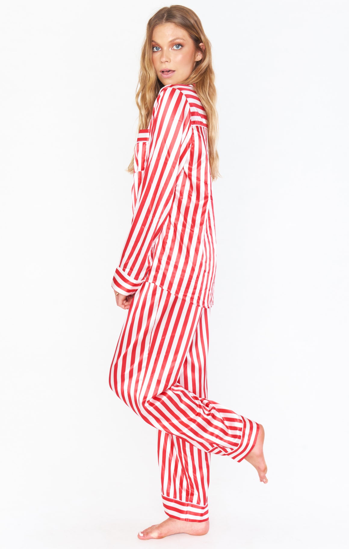 Classic PJ Set Peppermint Stripe-Pajamas-Show Me Your Mumu-Max & Riley
