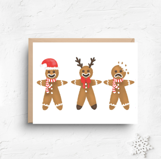 Holiday Greeting Cards-Home & Gifts-Nicole Marie Paperie-Gingerbread-Max & Riley