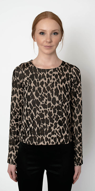 Valentina Leopard Top-Tops-Luba by Hannah Payne-Max & Riley