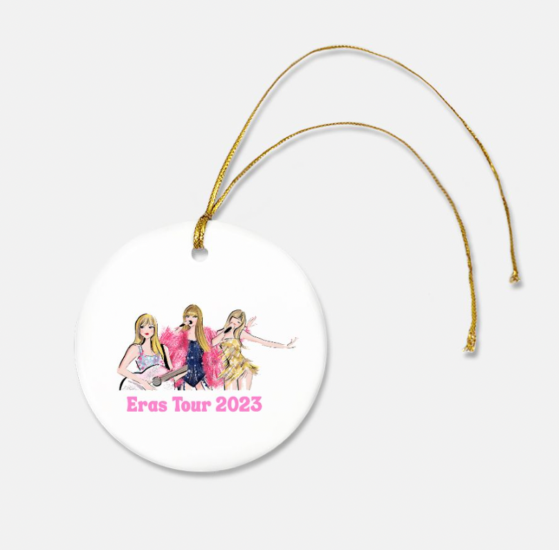 Taylor Swift Eras Tour Ornament-Home & Gifts-Jennifer Vallez-Max & Riley