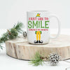 I Just Like to Smile Smiling is my Favorite Elf Mug-Home & Gifts-Max & Riley-Max & Riley