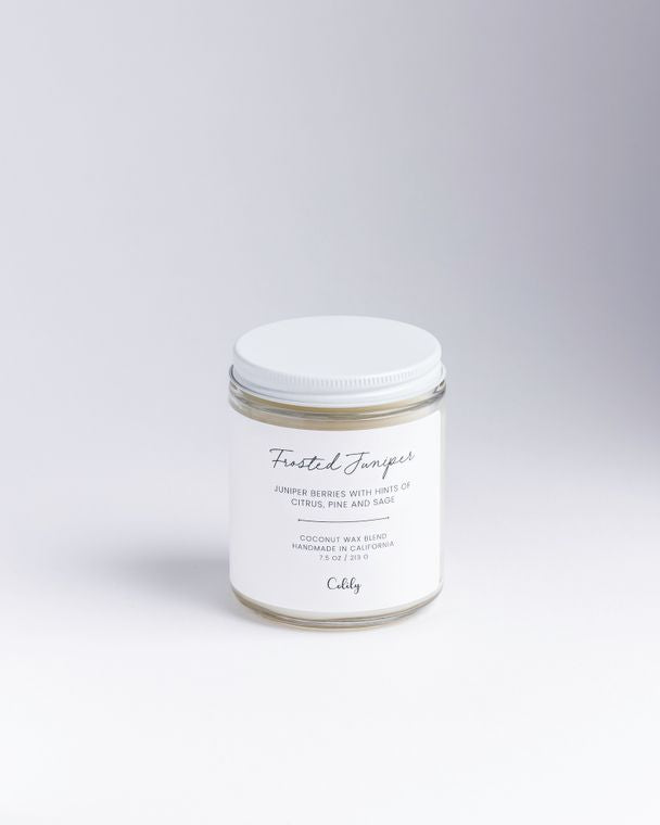 Frosted Juniper Holiday Candle-Candle-Colily Candles-Max & Riley
