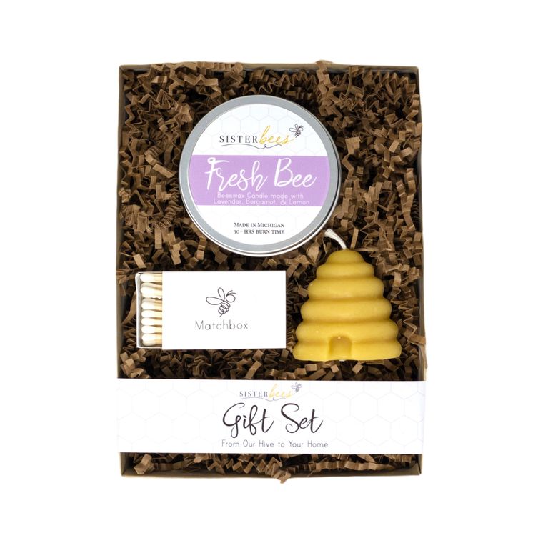 Bee Light Fresh Bee Gift Set-Candle-Max & Riley-Max & Riley